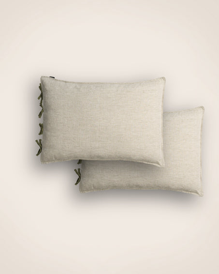 Set de 2 taies d'oreiller Fil à fil