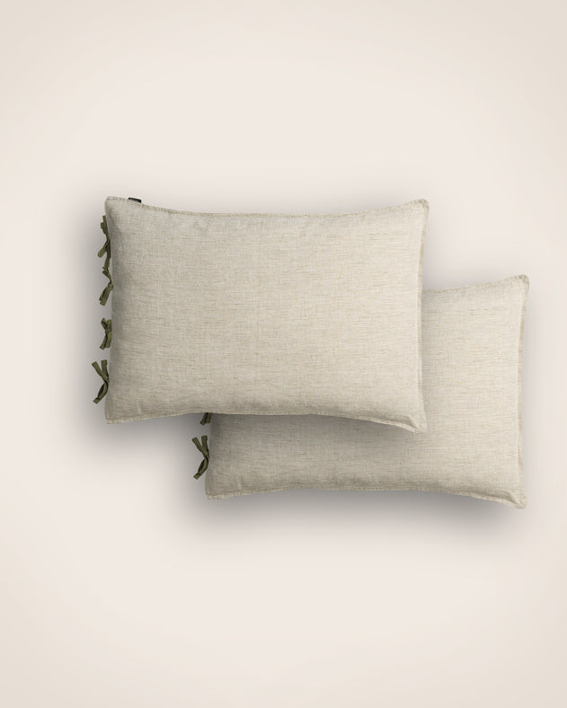 Set de 2 taies d'oreiller Fil à fil