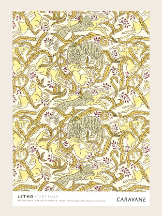 Papier Peint Letho curcuma