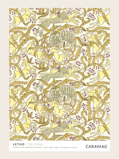 Papier Peint Letho curcuma