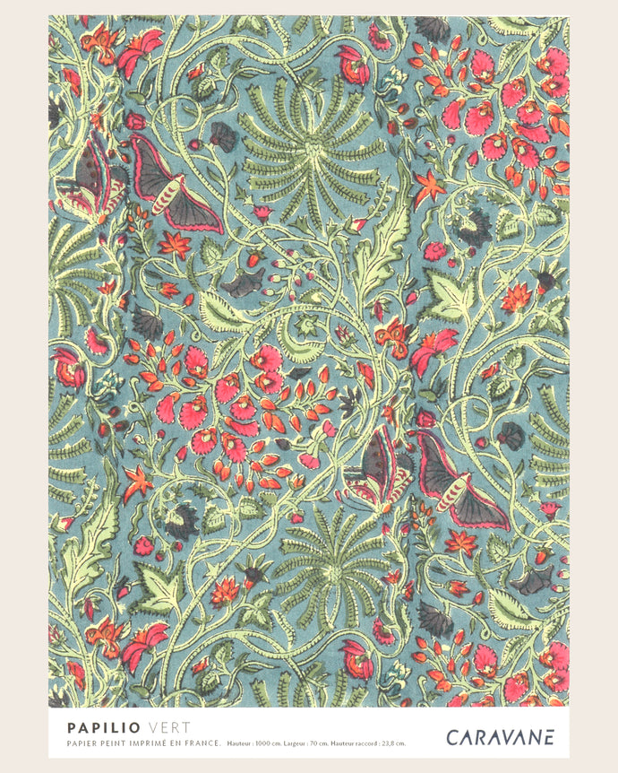 Papier Peint Papilio vert