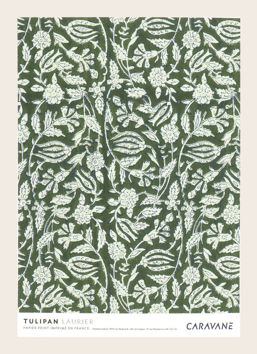 Papier Peint Tulipan laurier