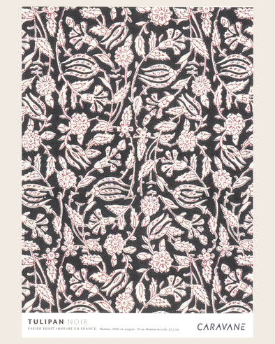 Wallpaper Tulipan noir