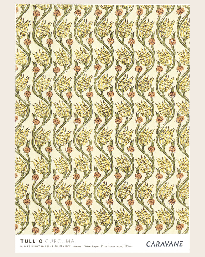 Papier Peint Tullio curcuma