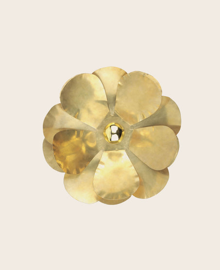 Applique Cosmos en forme de fleur en laiton doré