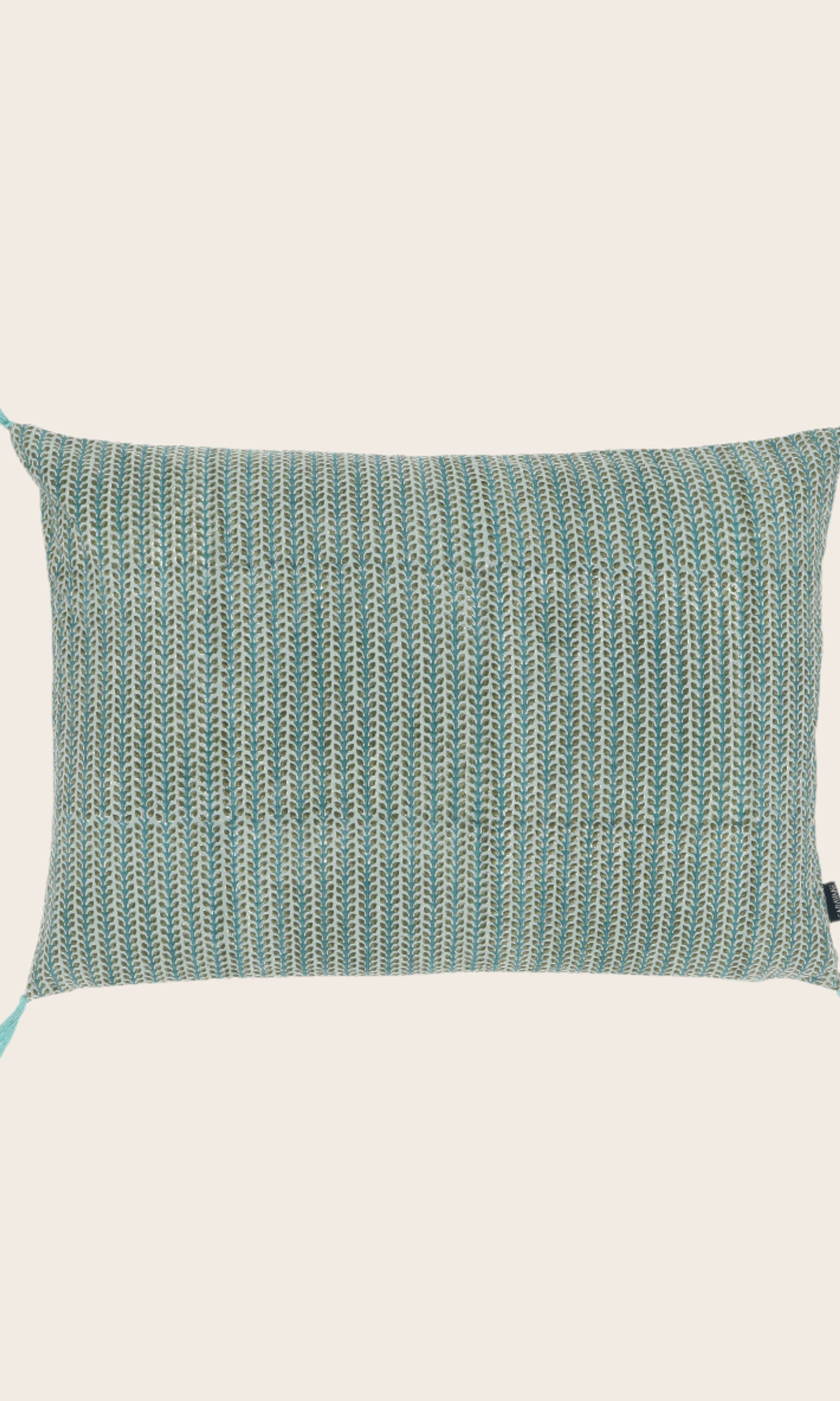 Housse de coussin Florio Lac en coton imprimé
