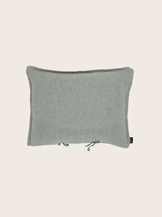 Petite housse de coussin Fil à fil en lin lavé