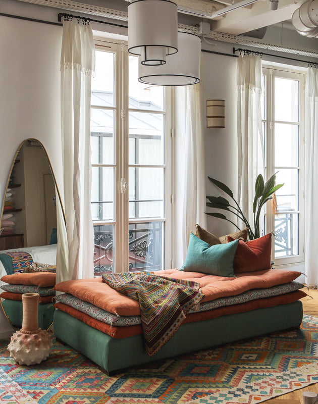 Le Rideau Voilage Jalma en khadi de coton apportera de la légèreté à votre intérieur