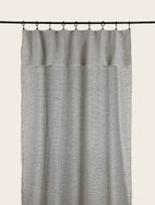 Rideau prêt à poser en coton coloris charcoal Arys