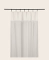 Rideau en coton blanc Ashoka