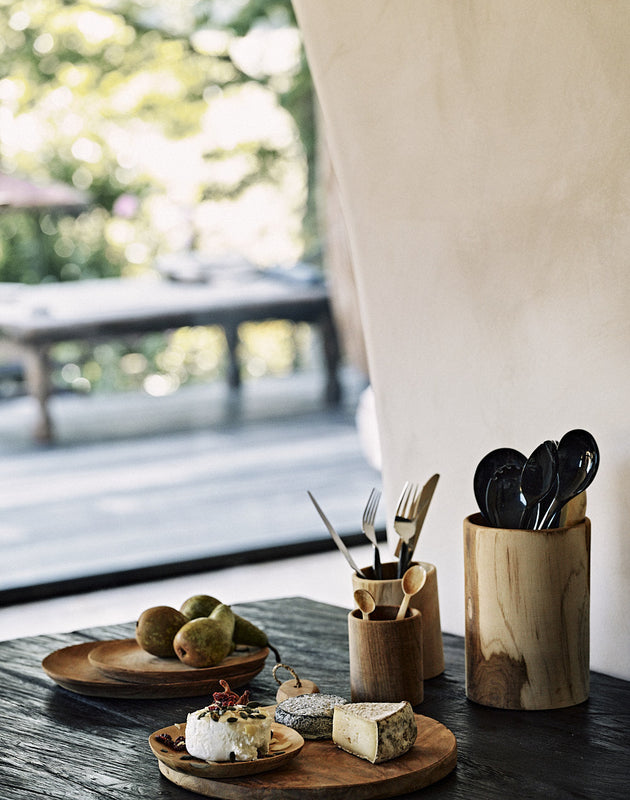 Vaisselle en teck naturel