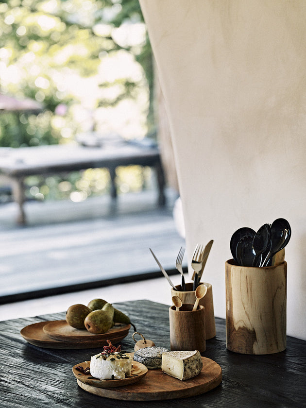 Vaisselle en teck naturel