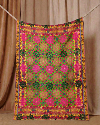 Suzani Fuchsia Handcrafted Piece