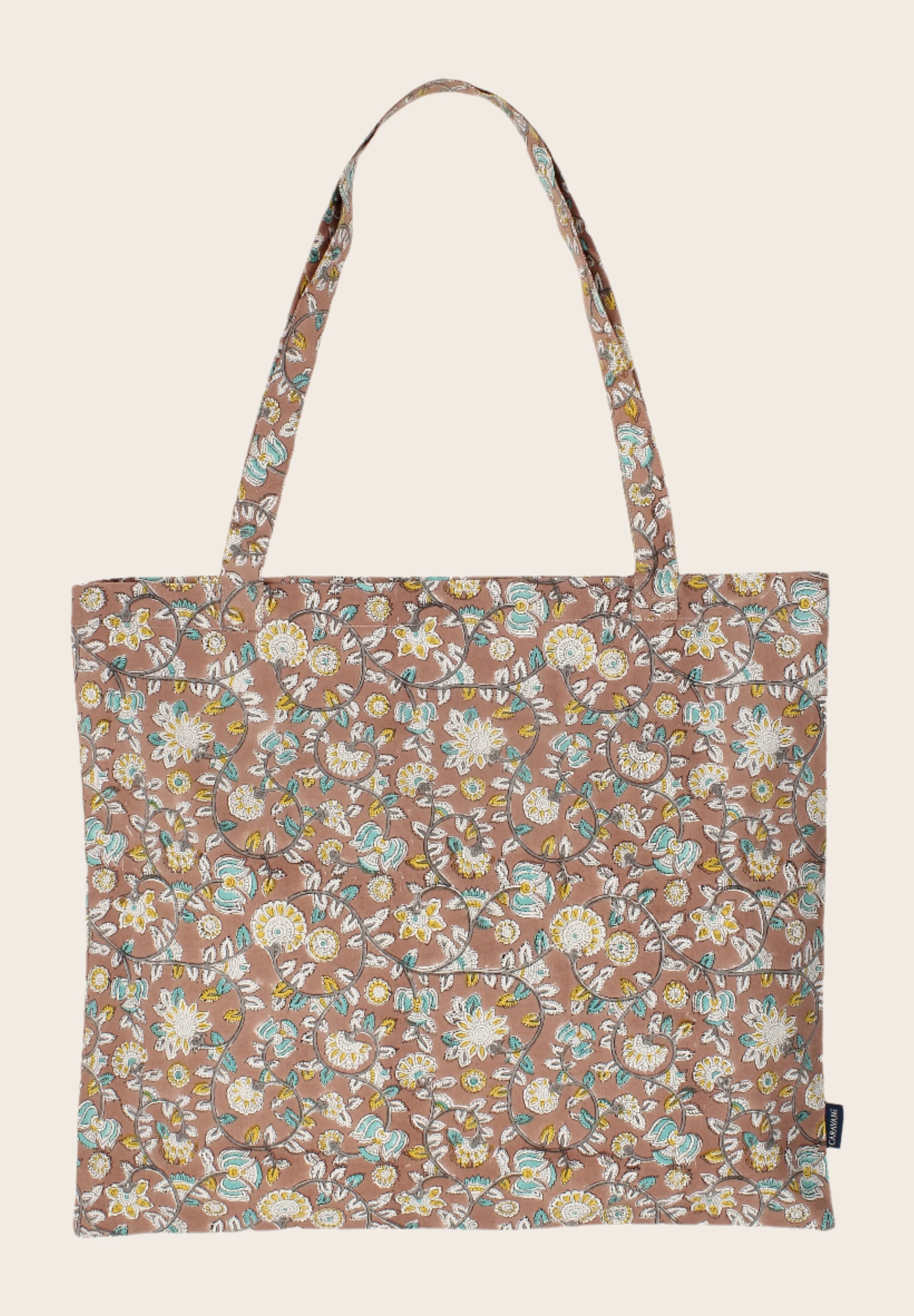 Tote bag à motifs végétales