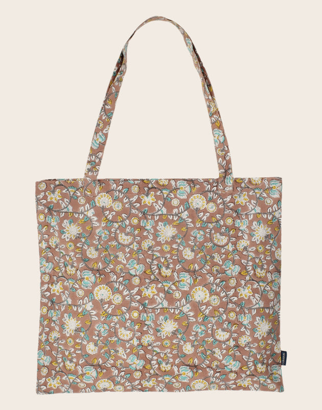Tote bag à motifs végétales