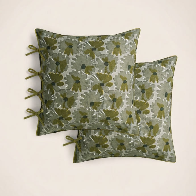 Set de 2 taies d'oreiller Peonia