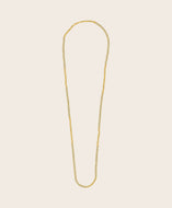 Sautoir perle or et coton