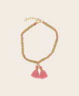 Bracelet double pompon