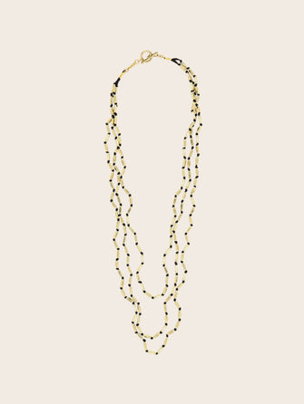 Perles ovales sautoir