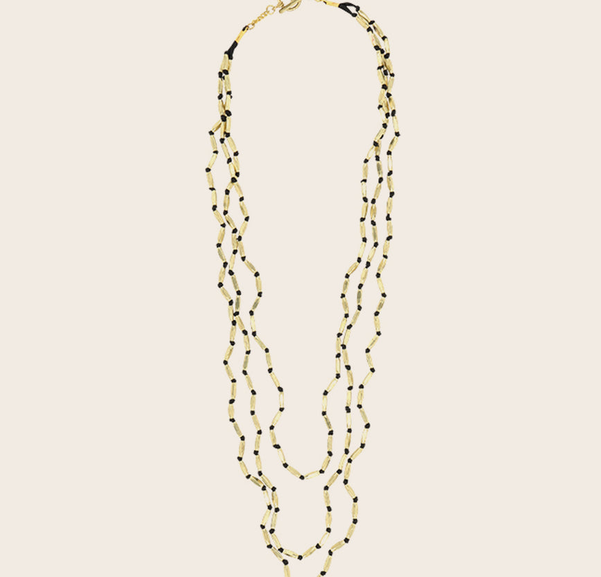 Perles ovales sautoir