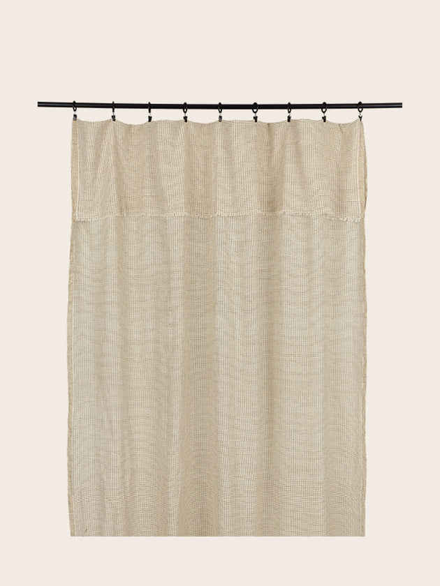Rideau clair en khadi de coton biologique Arys