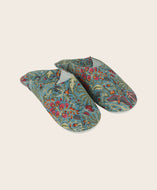 Chaussons Tethys en coton imprimé à la main au bloc