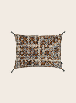 Housse de coussin en coton à motifs Lula