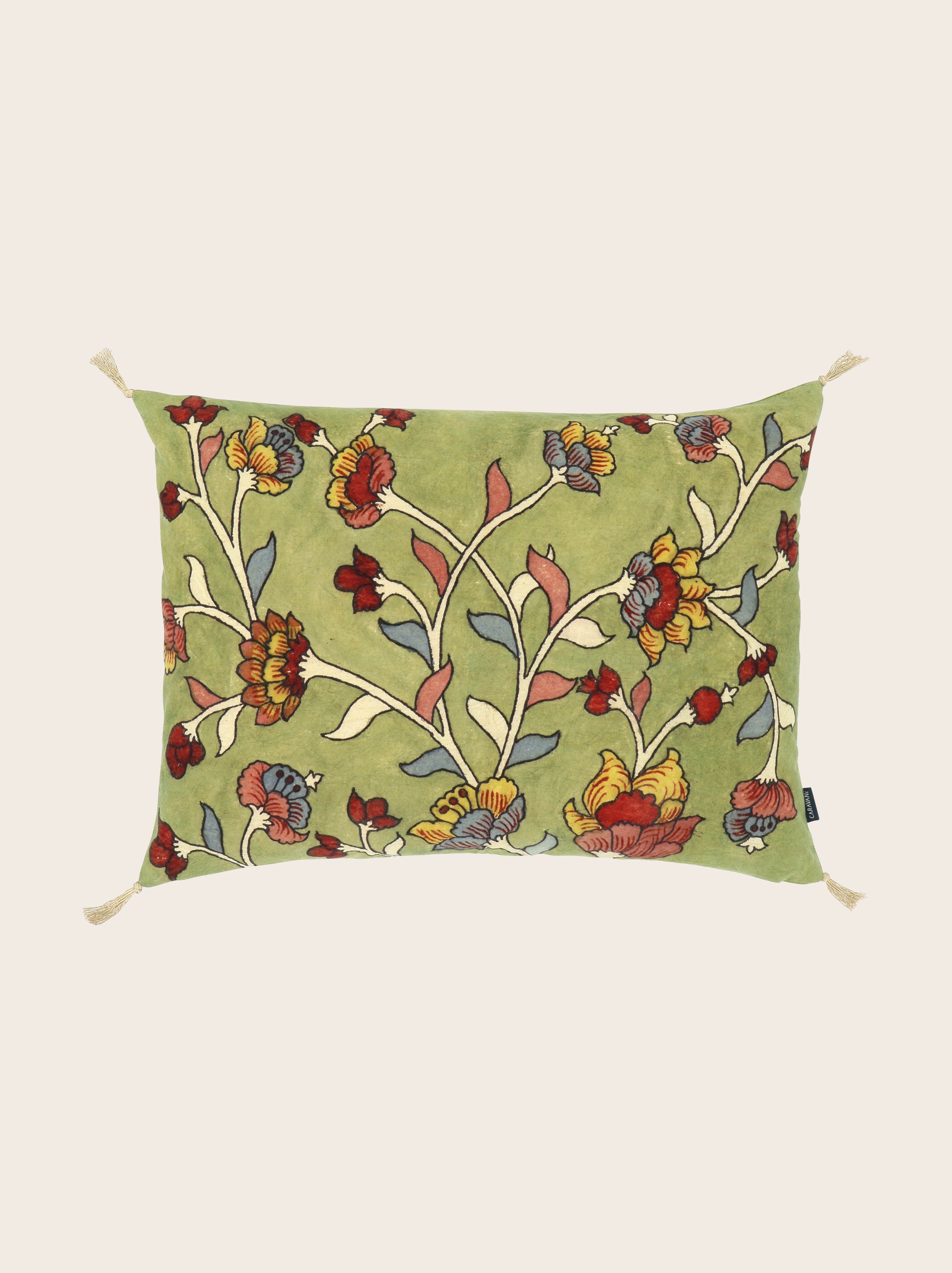 Housse de coussin Kalamkari