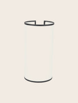 Luminaire cylindrique épuré blanc et noir pour le salon et chambre