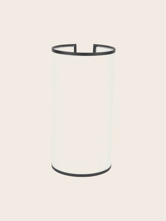 Luminaire cylindrique épuré blanc et noir pour le salon et chambre