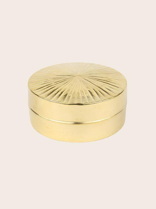 Boite dorée en laiton à offrir