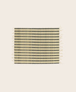 Set de table rectangulaire en jonc de rivière à rayures