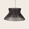 Grande Suspension Halo en rotin coloris noir
