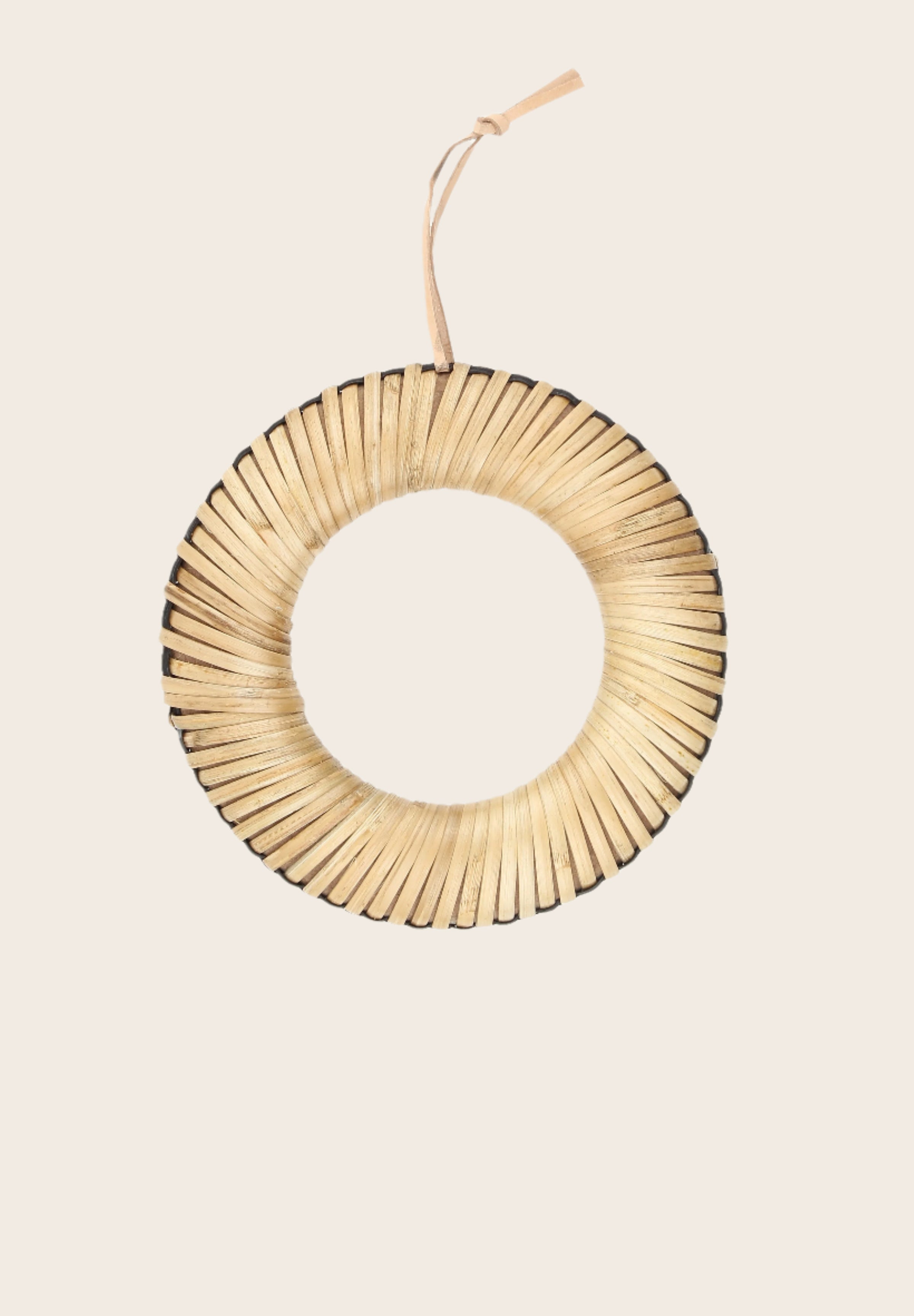 Dessous de plat en bois et bambou naturel et noir