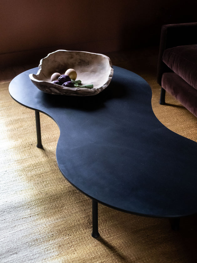 Grand Tapis en jute et lin jaune modoré Adao