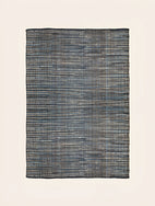 Grand Tapis Lira en coton couleur bleu Glacier