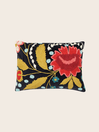 Housse de coussin Mysore brodée en Inde