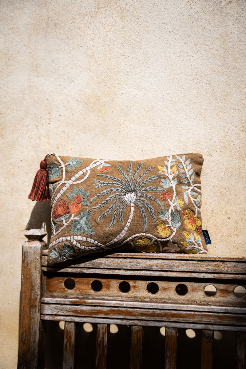 Pochette brodée Papilio