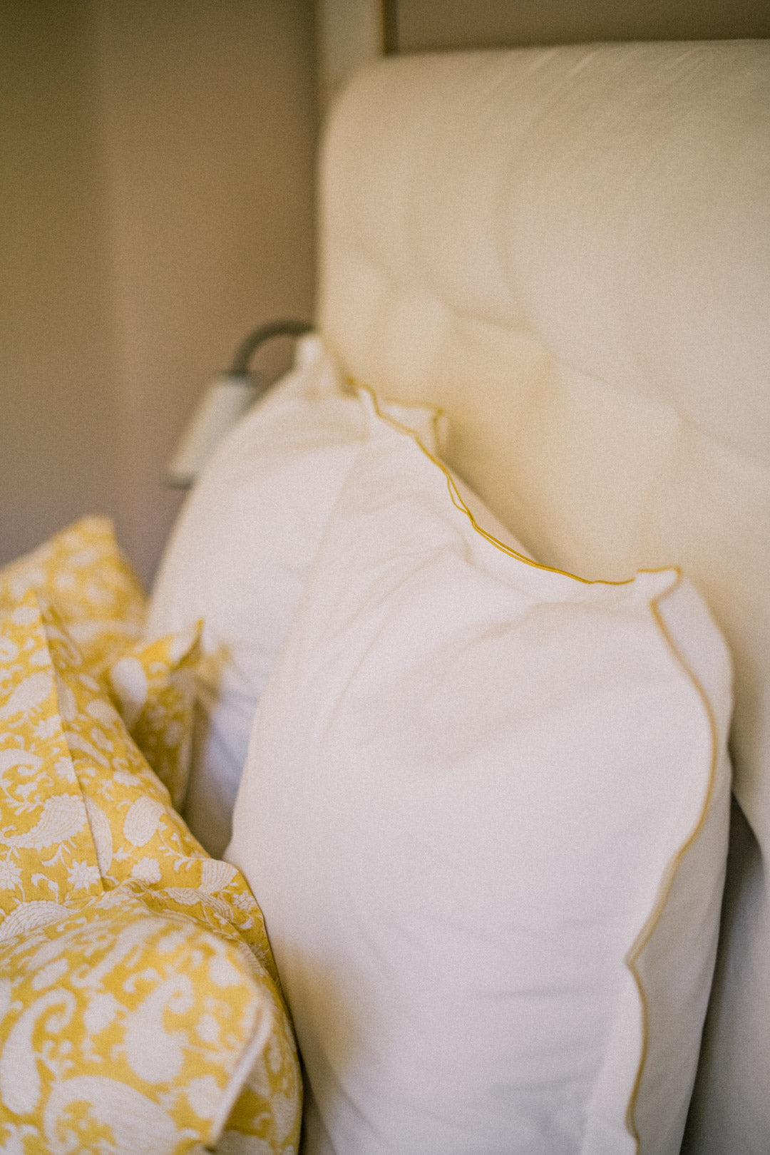 2 taies d'oreiller blanches en percale de coton biologique Bora