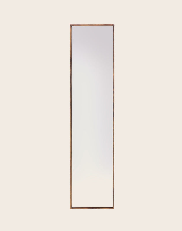 Miroir rectangulaire en acier brossé