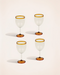Lot de 4 verres à pied Ina