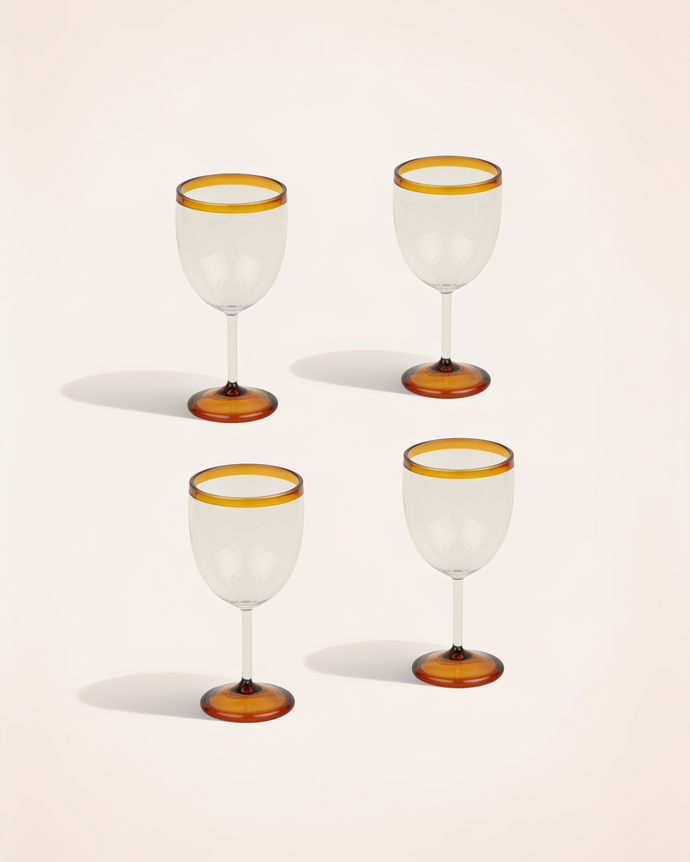 Set of 4 Ina stemmed glasses