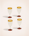 Lot de 4 verres à pied Ina