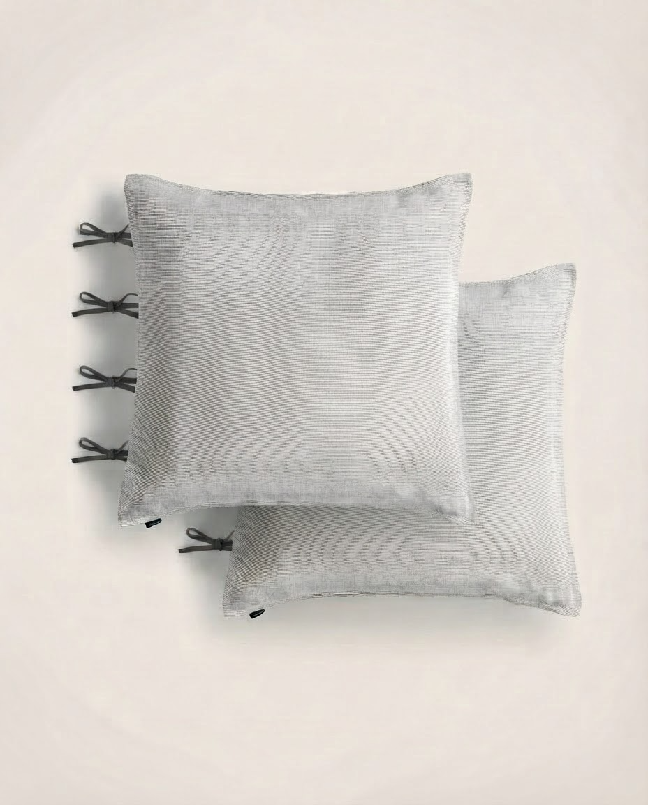 Set of 2 Fil à fil pillowcases