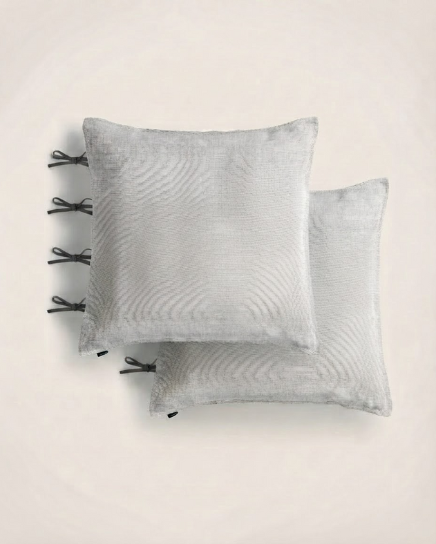 Set of 2 Fil à fil pillowcases