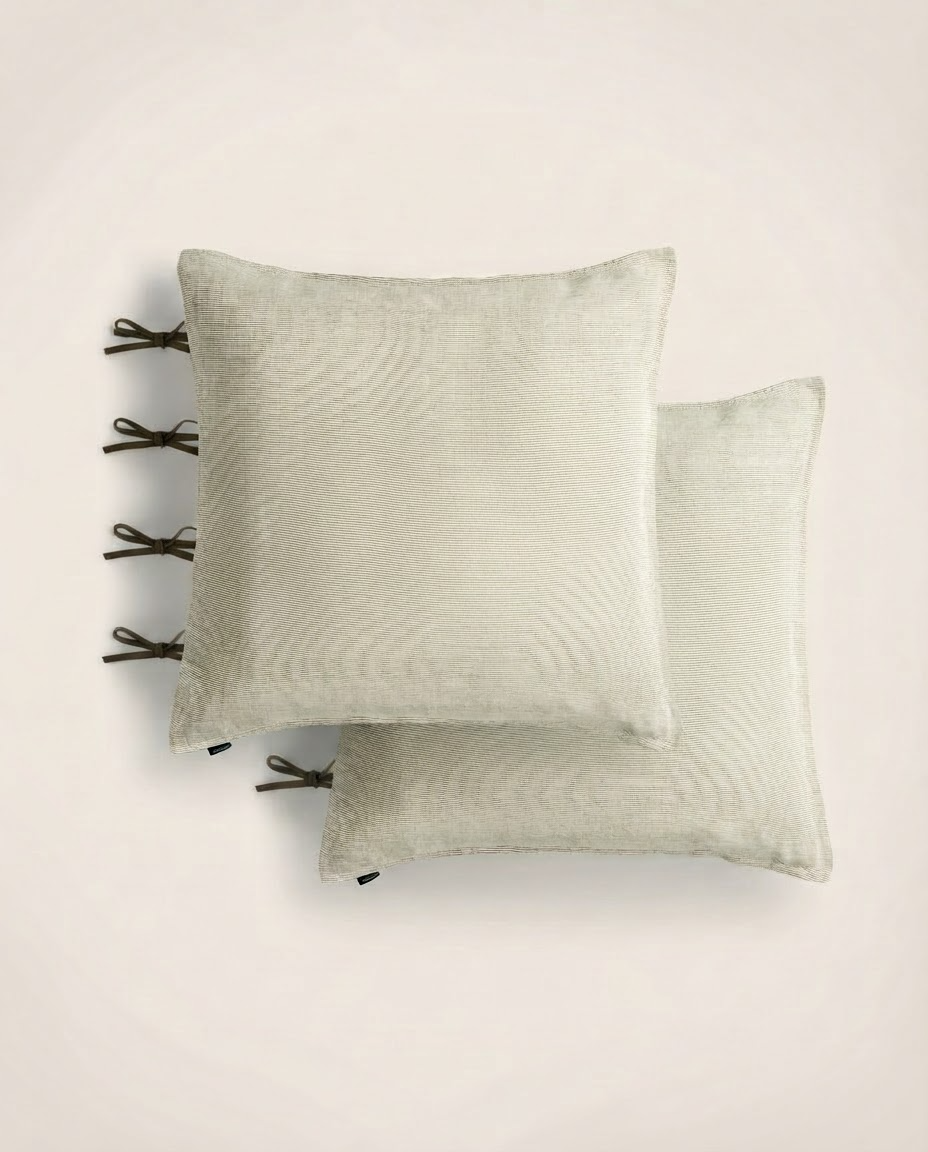 Set of 2 Fil à fil pillowcases