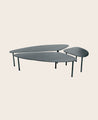 Table Basse Atoll en acier brut noir