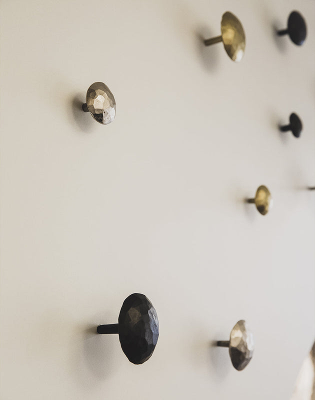 Set de 3 patères en acier Naila