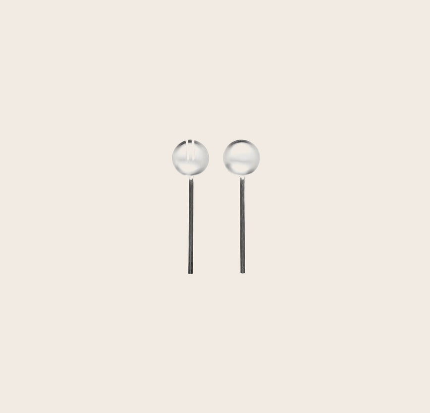 Couverts de service avec manche en fer martelé