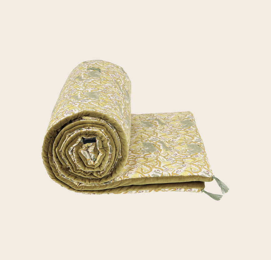 Sofa cover en velours et coton